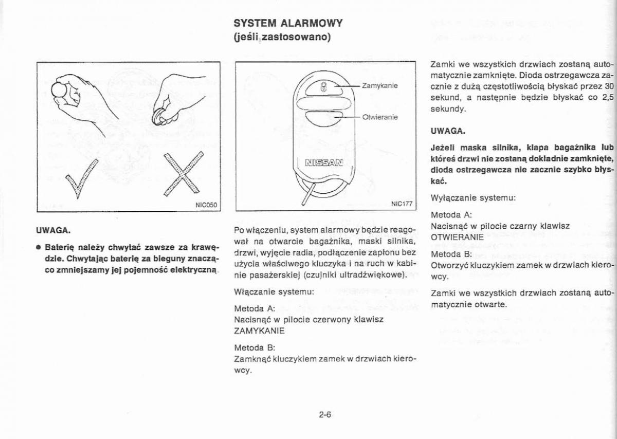 Nissan Primera P11 II instrukcja obslugi / page 34