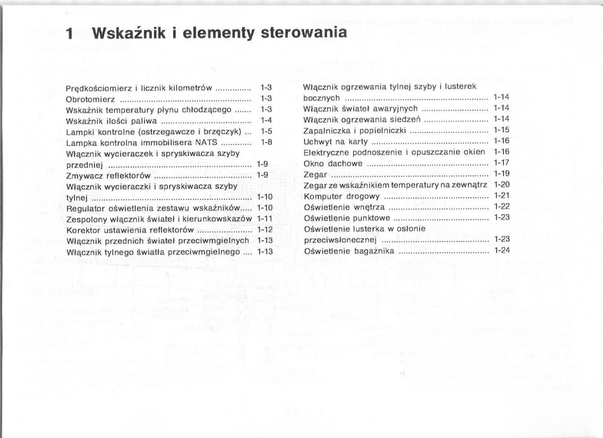 manual  Nissan Primera P11 II instrukcja / page 5