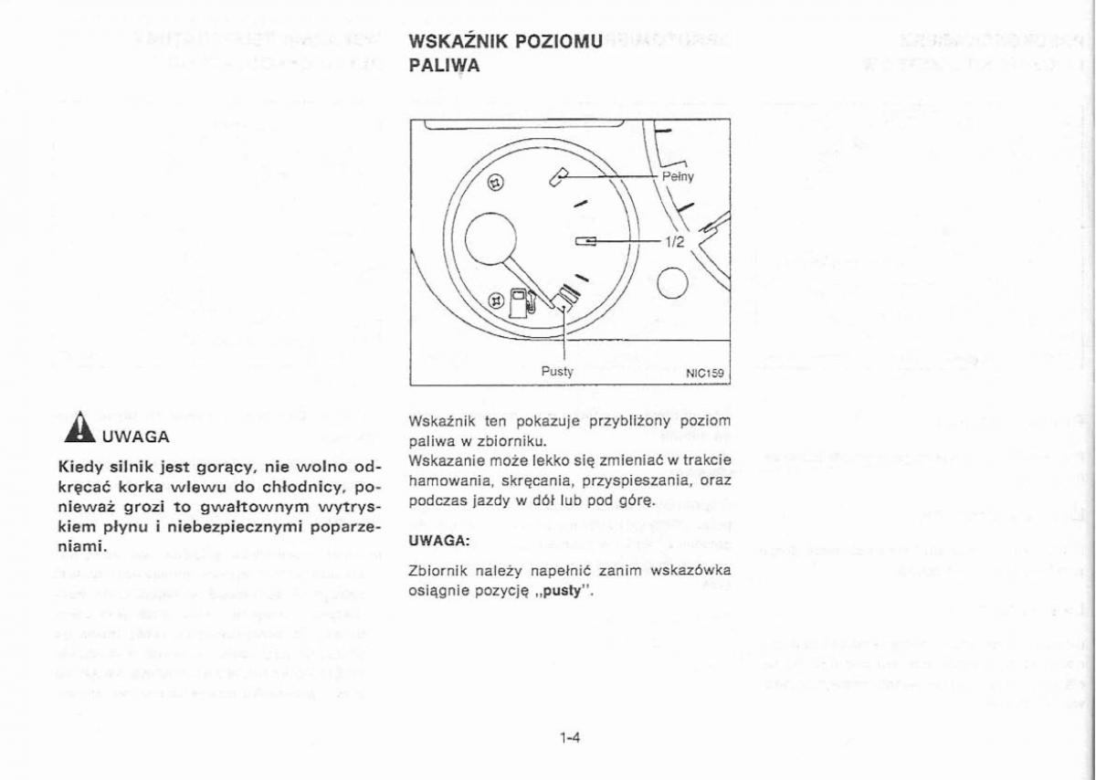 Nissan Primera P11 II instrukcja obslugi / page 8