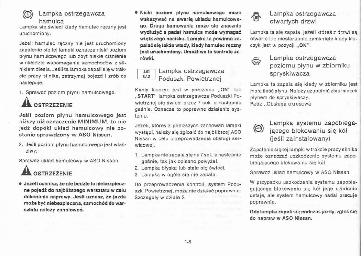 Nissan Primera P11 II instrukcja obslugi / page 10