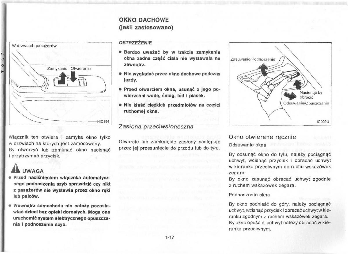 Nissan Primera P11 II instrukcja obslugi / page 21