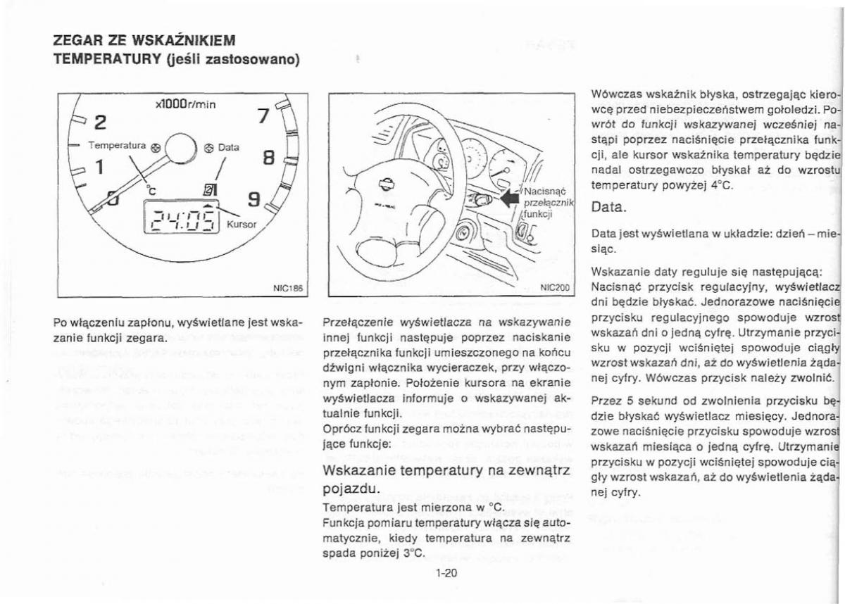 Nissan Primera P11 II instrukcja obslugi / page 24