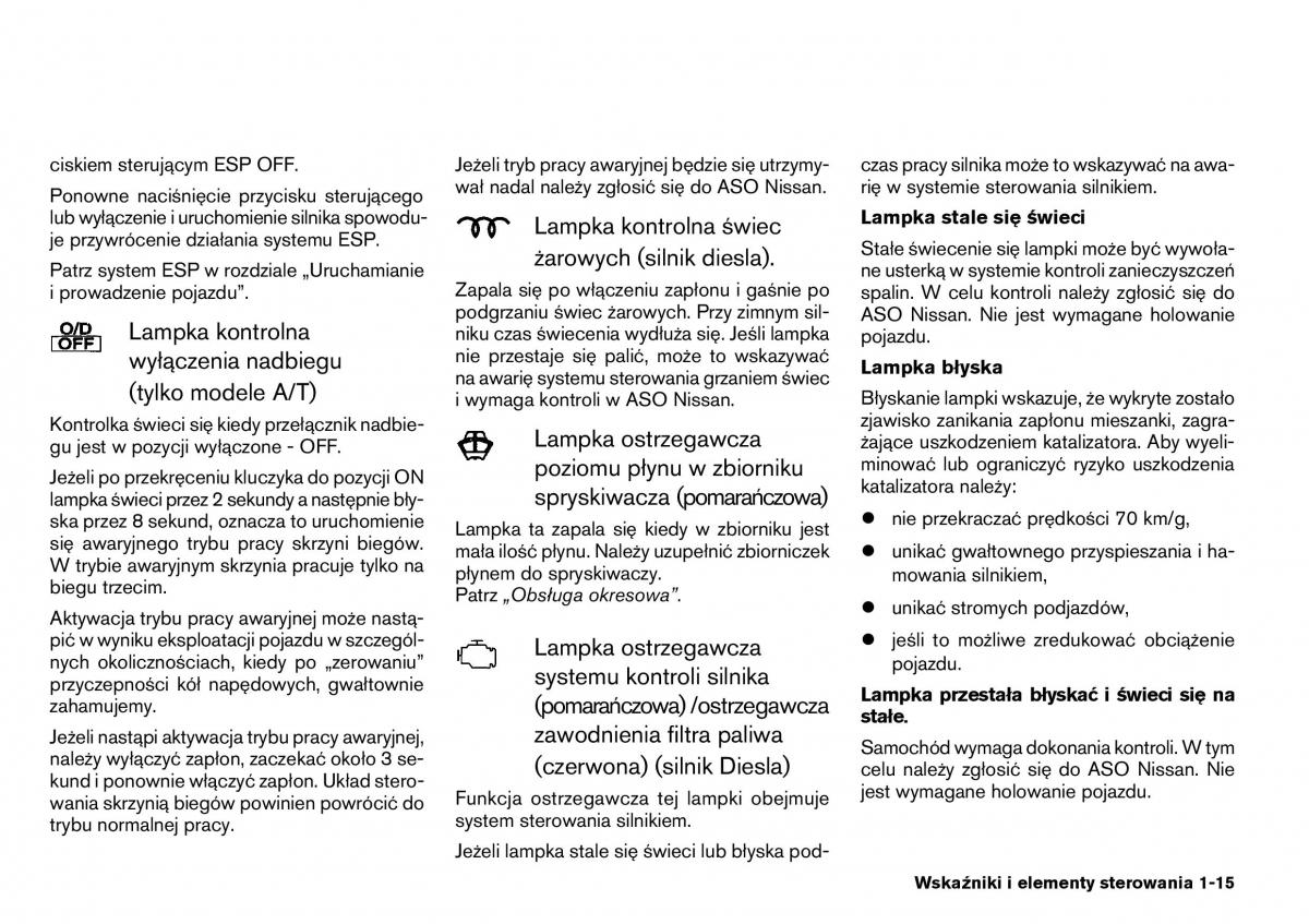 manual  Nissan Primera P12 III instrukcja / page 15
