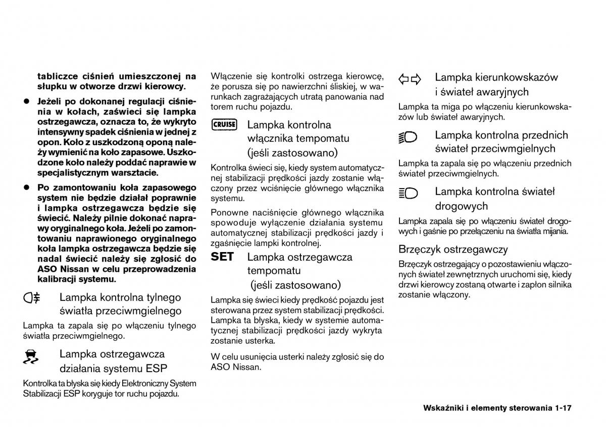 manual  Nissan Primera P12 III instrukcja / page 17