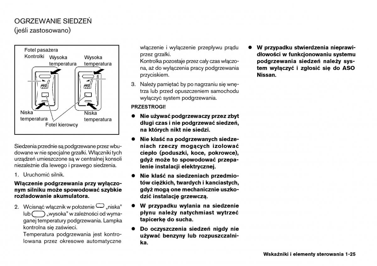 Nissan Primera P12 III instrukcja obslugi / page 25