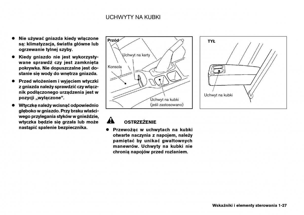 Nissan Primera P12 III instrukcja obslugi / page 27
