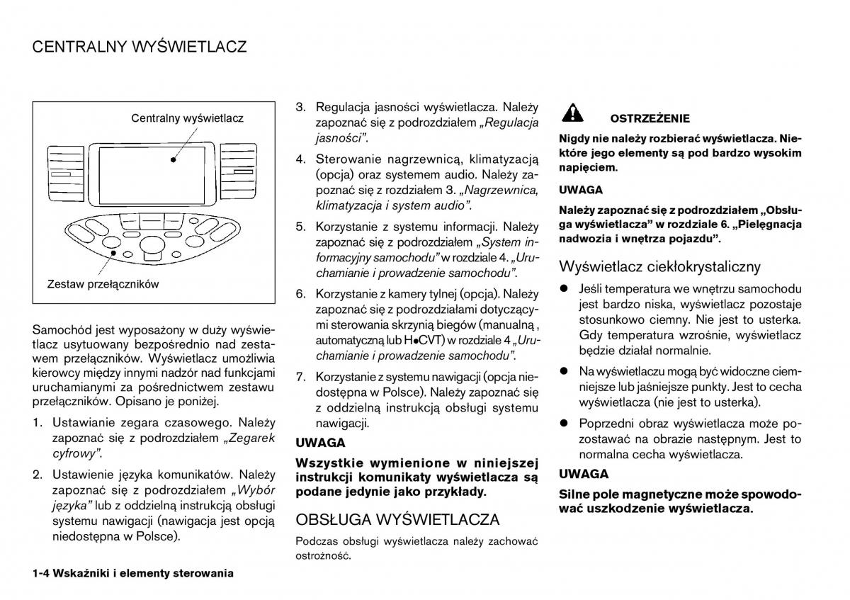 instrukcja obsługi Nissan / page 4