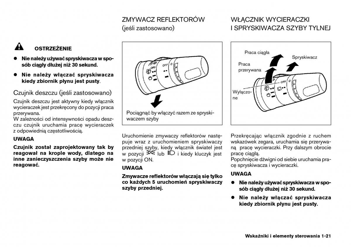 manual  Nissan Primera P12 III instrukcja / page 21