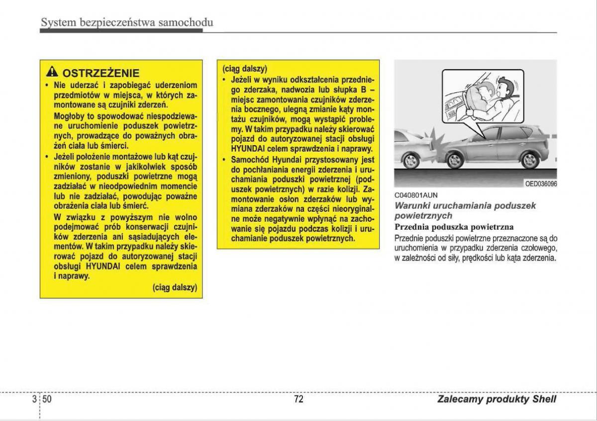Hyundai i30 I 1 instrukcja obslugi / page 72