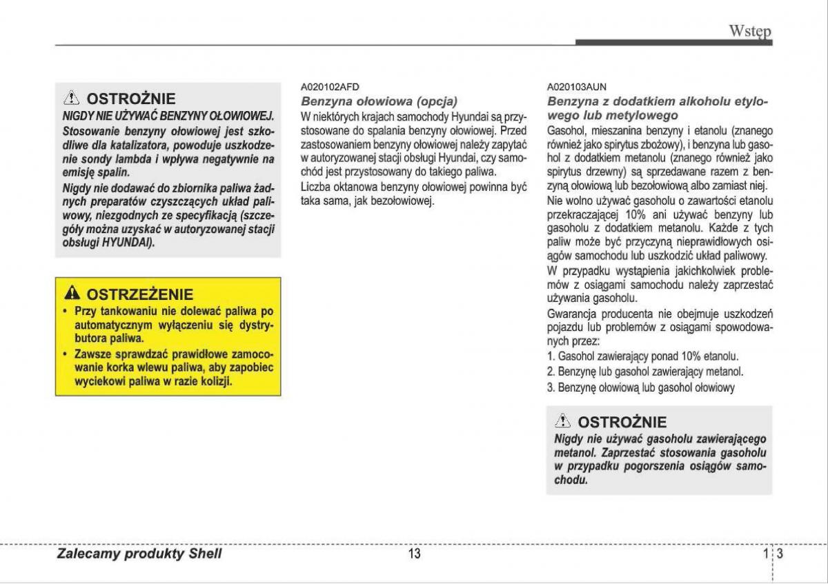 manual  Hyundai i30 I 1 instrukcja / page 13