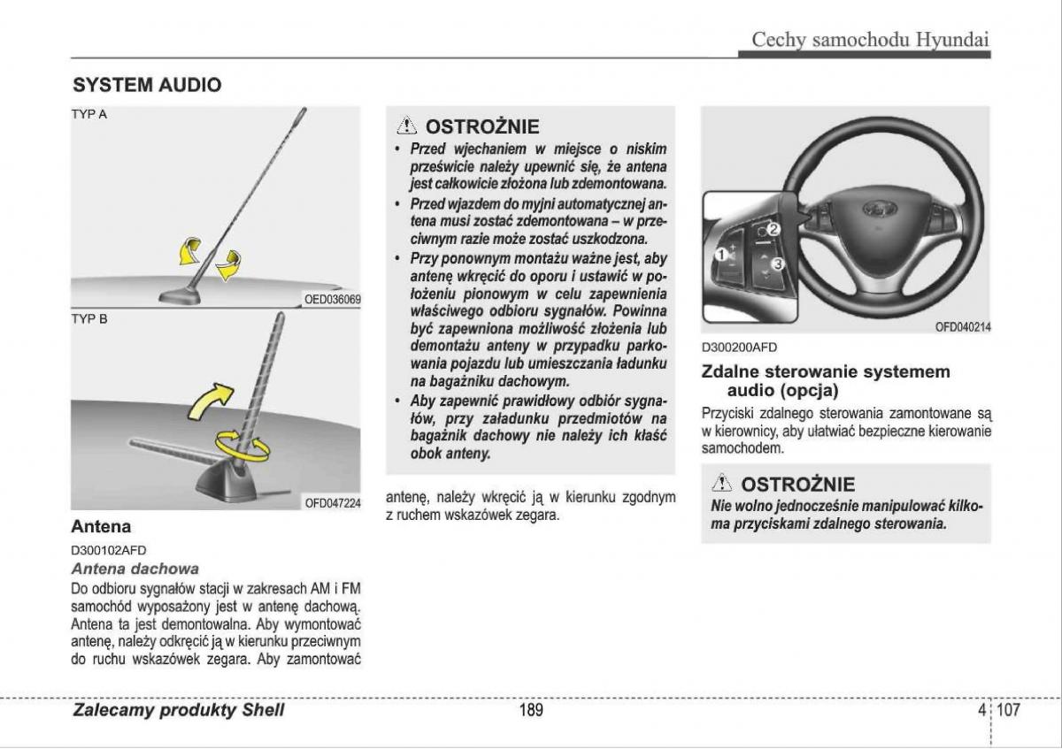Hyundai i30 I 1 instrukcja obslugi / page 189