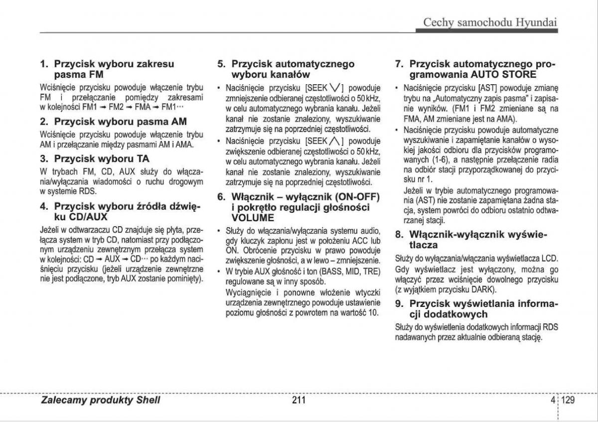 Hyundai i30 I 1 instrukcja obslugi / page 211