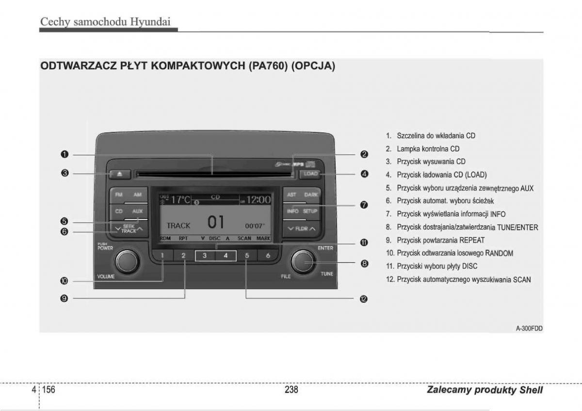 Hyundai i30 I 1 instrukcja obslugi / page 238