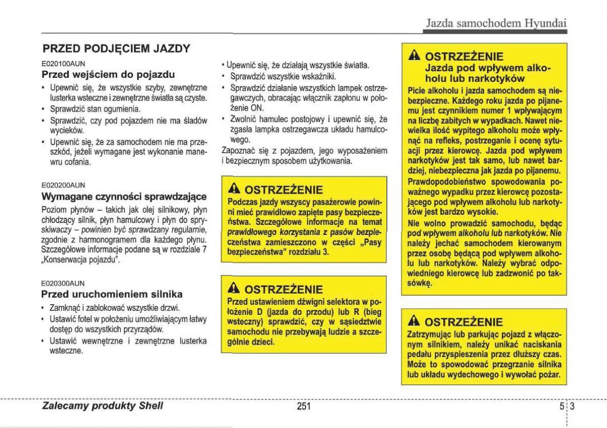 Hyundai i30 I 1 instrukcja obslugi / page 251