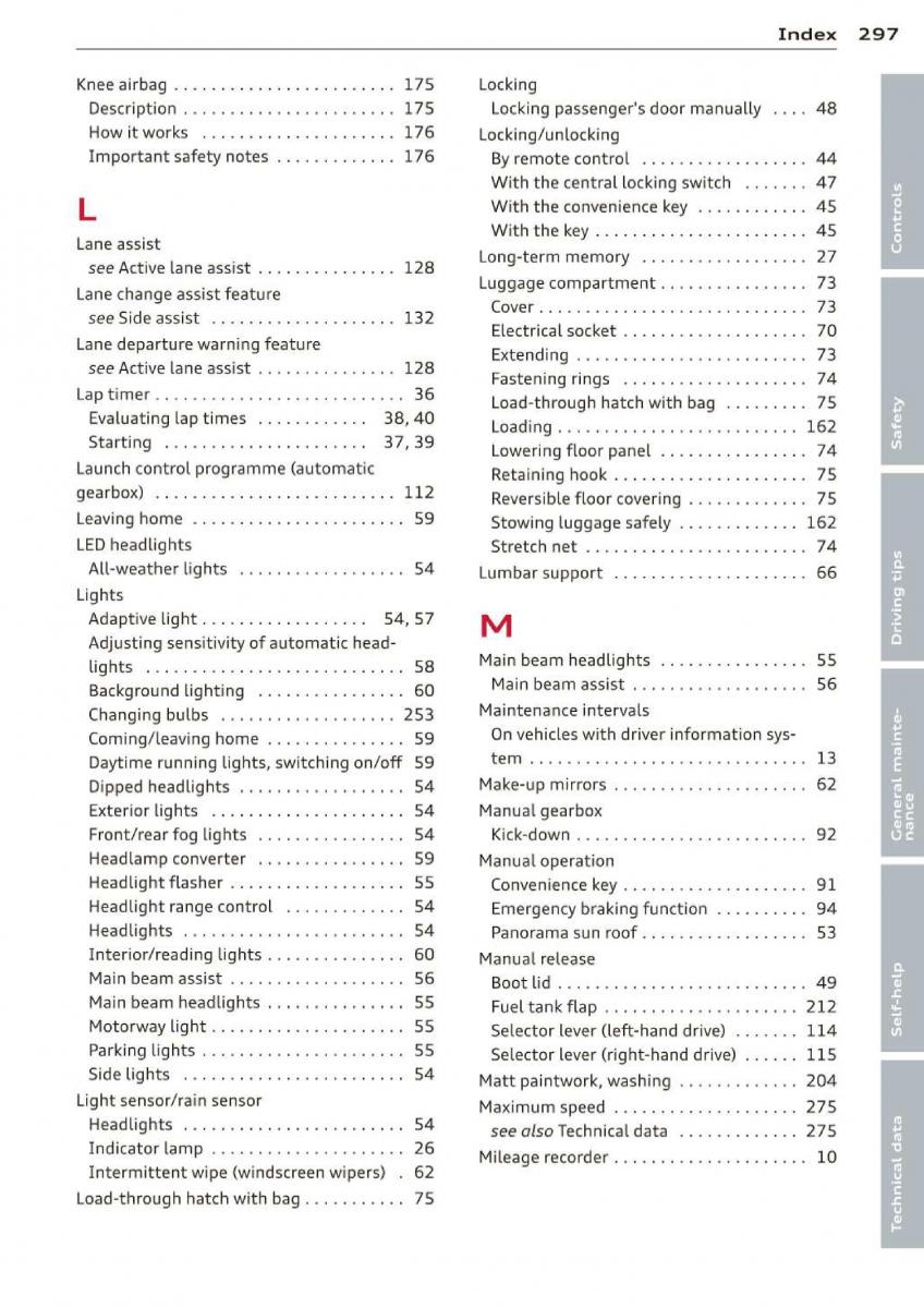 Audi A3 S3 III owners manual / page 299