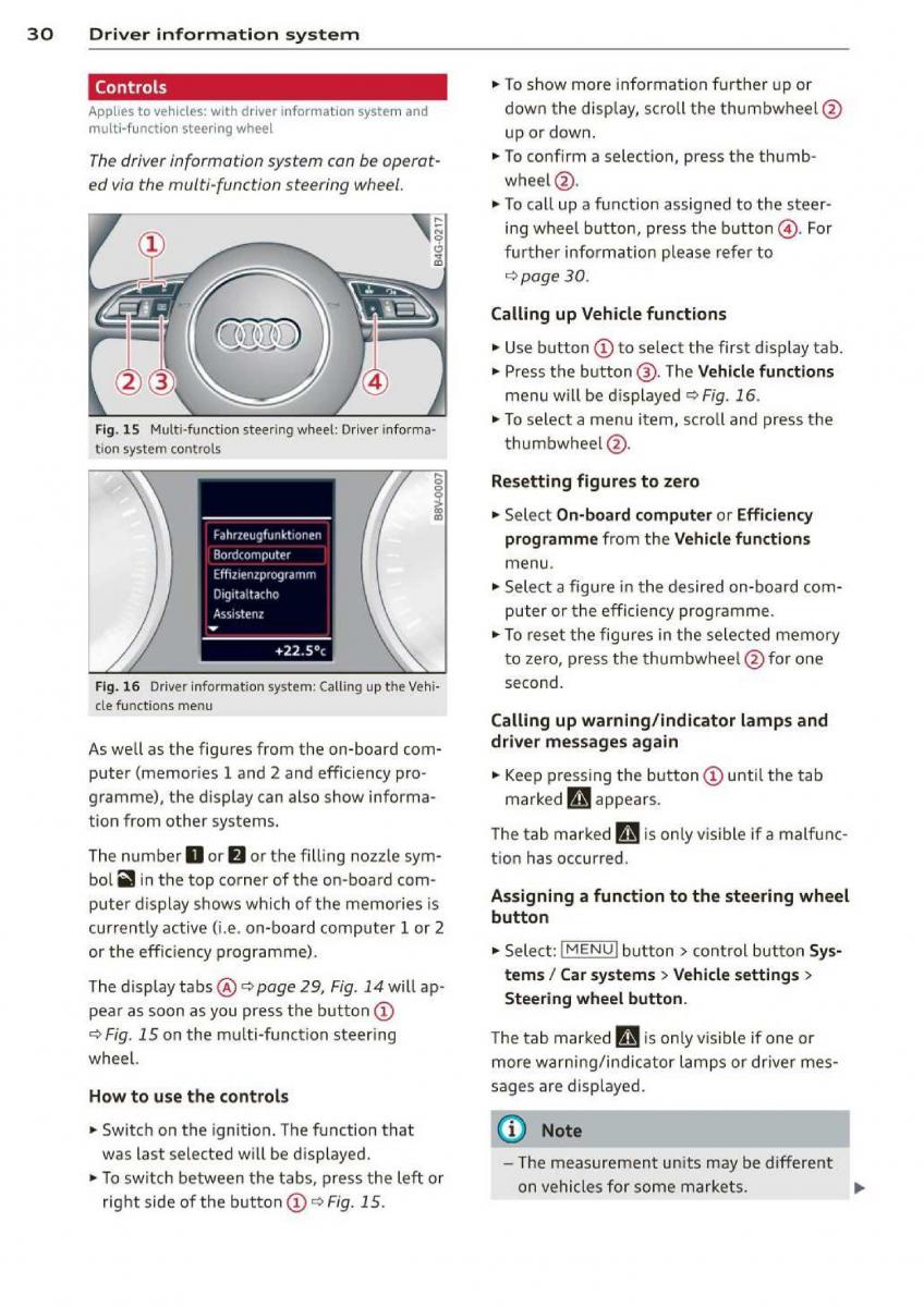 Audi A3 S3 III owners manual / page 32