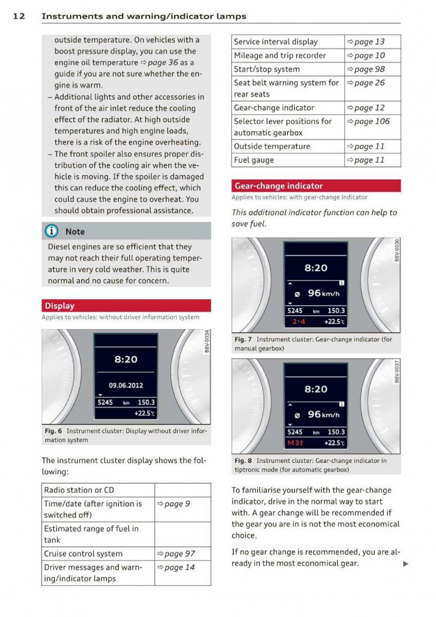 Audi A3 S3 III owners manual / page 14