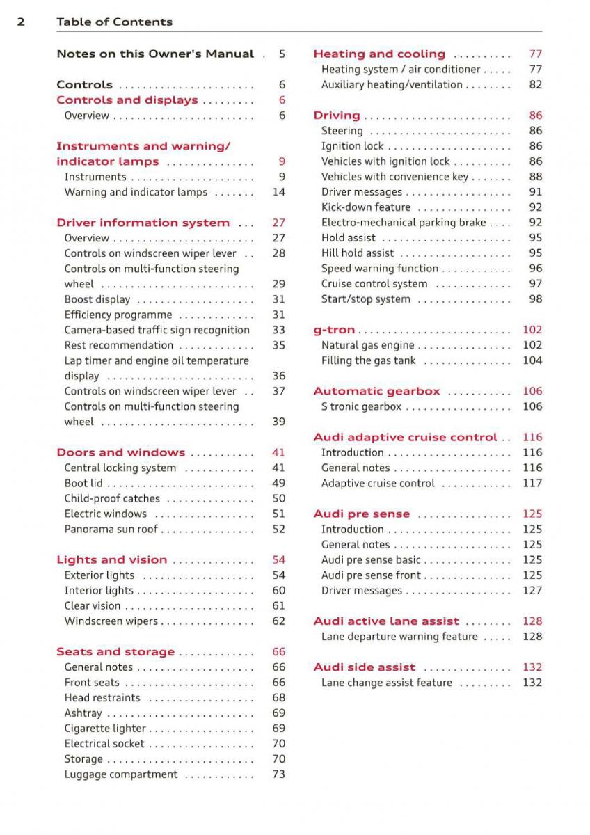 manual  Audi A3 S3 III owners manual / page 4