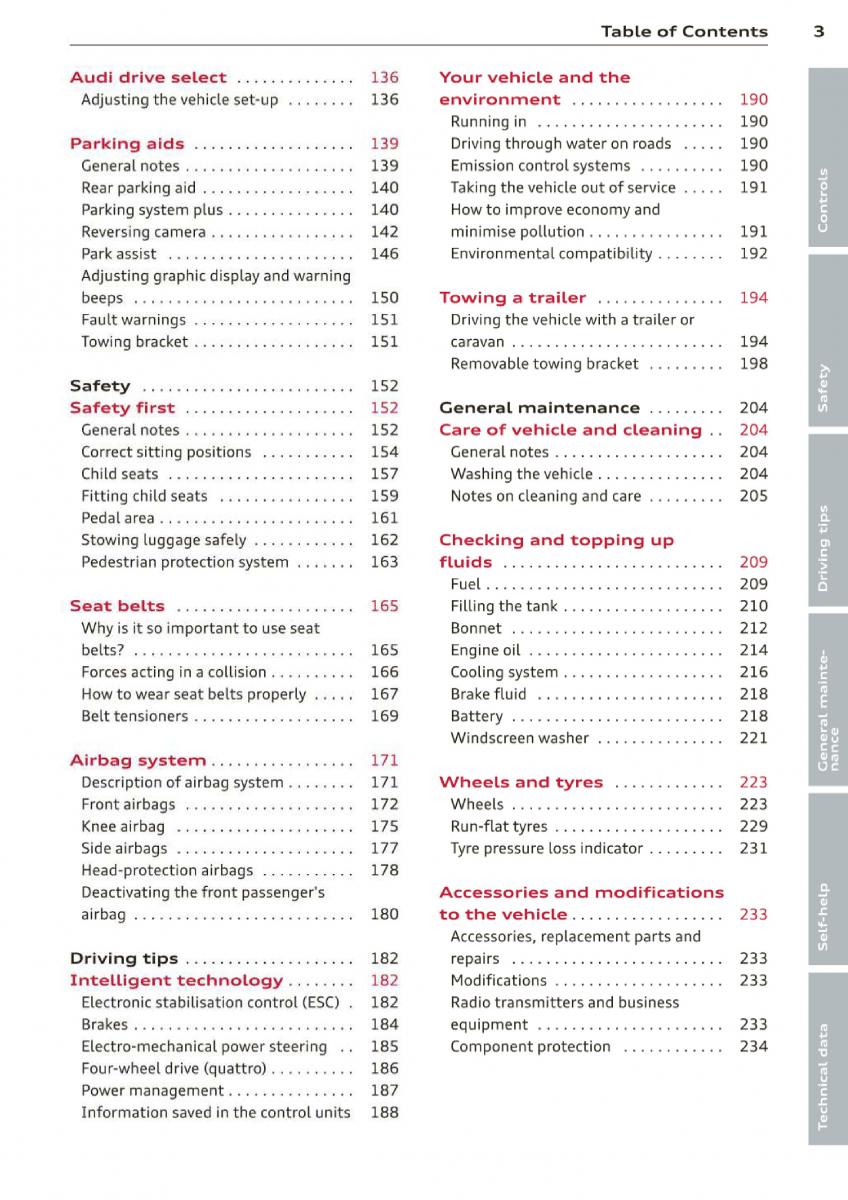 manual  Audi A3 S3 III owners manual / page 5