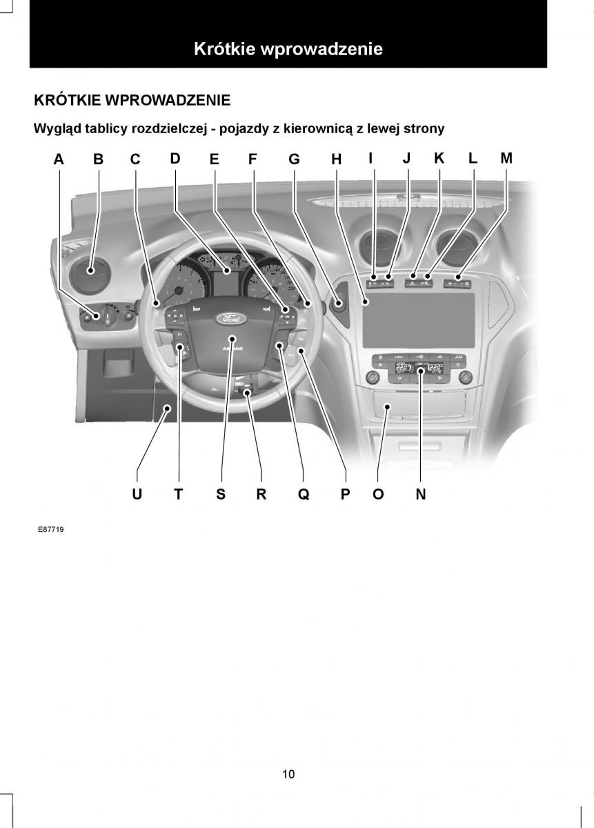 Ford Mondeo IV 4 instrukcja obslugi / page 12