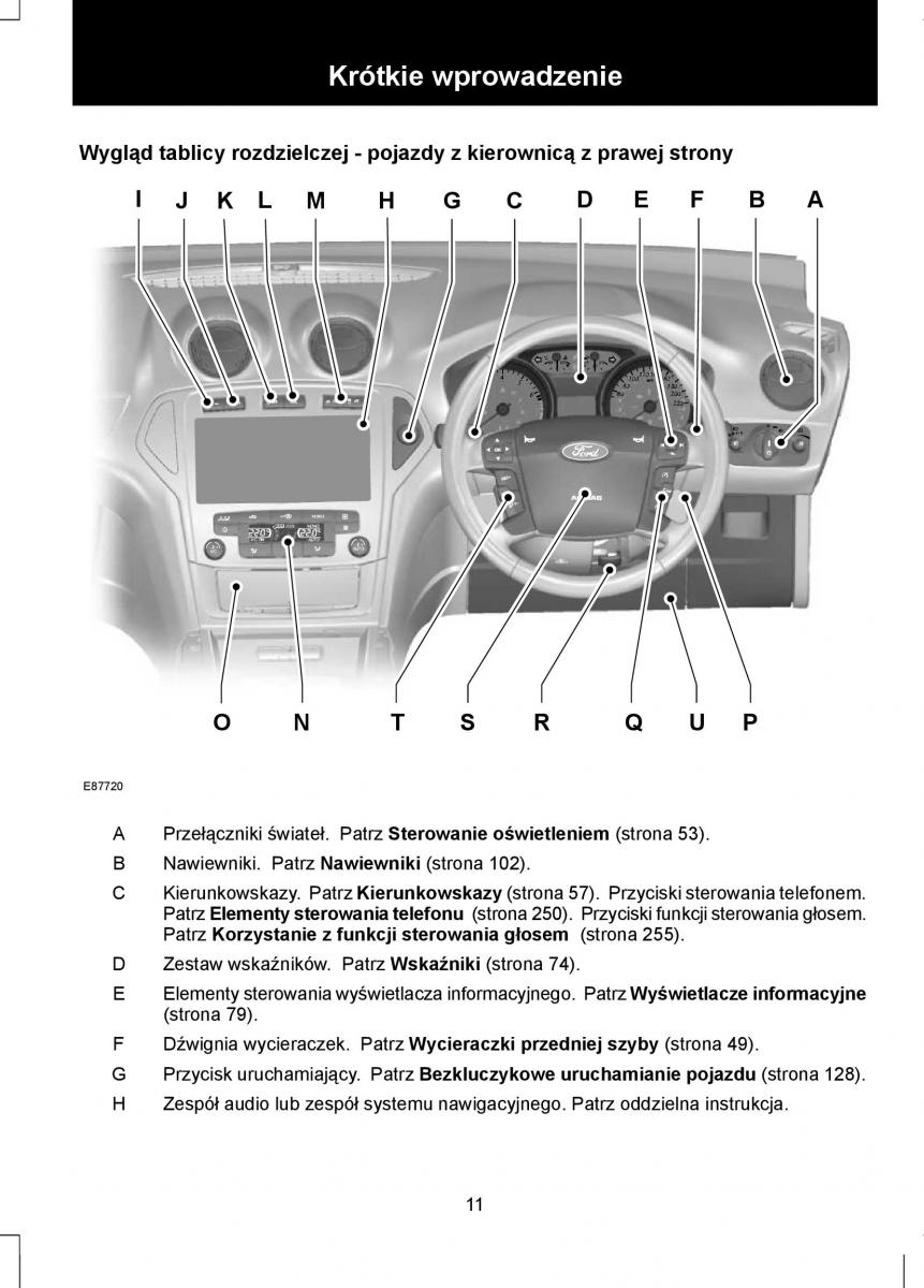 Ford Mondeo IV 4 instrukcja obslugi / page 13
