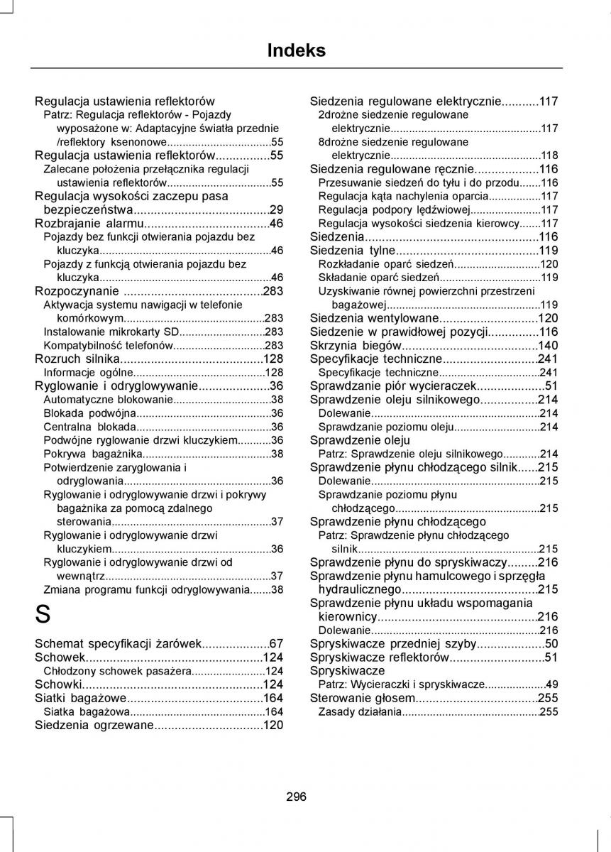 manual  Ford Mondeo IV 4 instrukcja / page 298