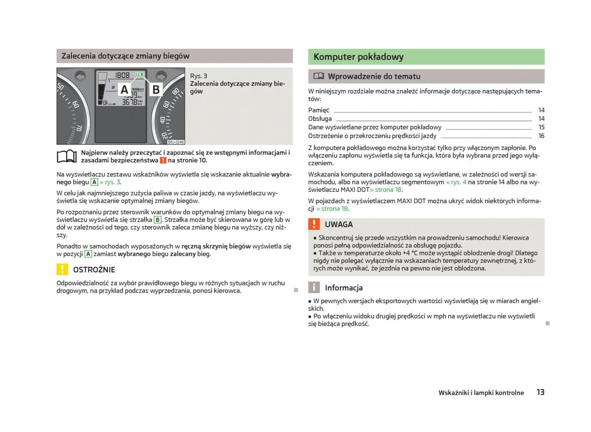 Skoda Fabia II 2 instrukcja obslugi / page 16