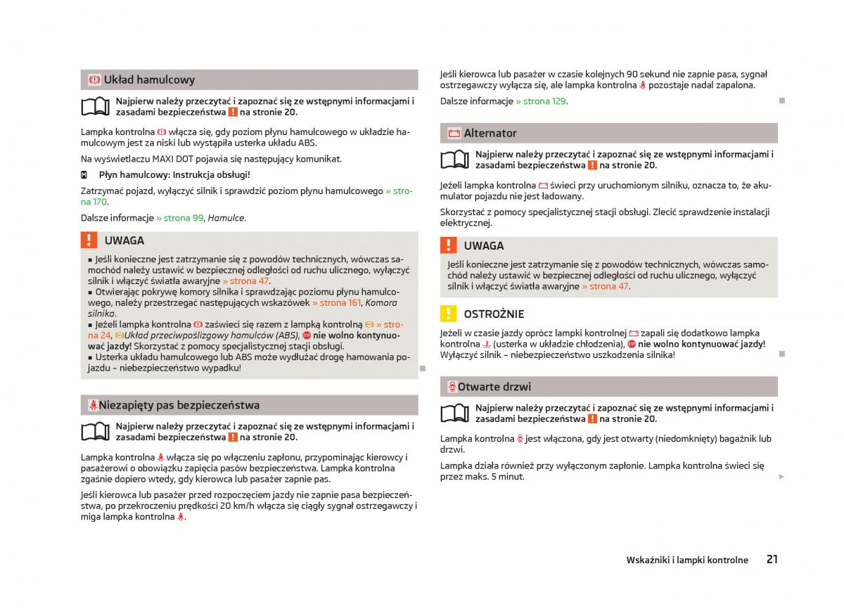 Skoda Fabia II 2 instrukcja obslugi / page 24