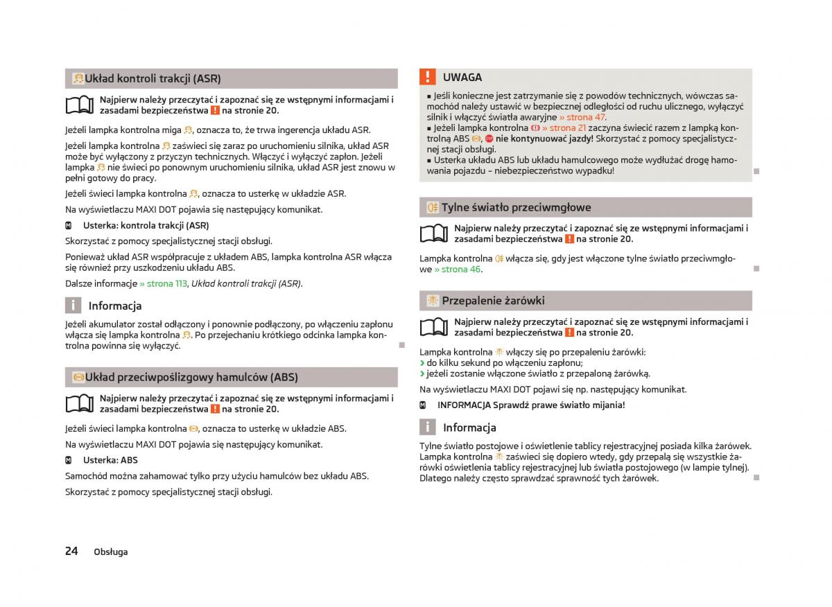 Skoda Fabia II 2 instrukcja obslugi / page 27