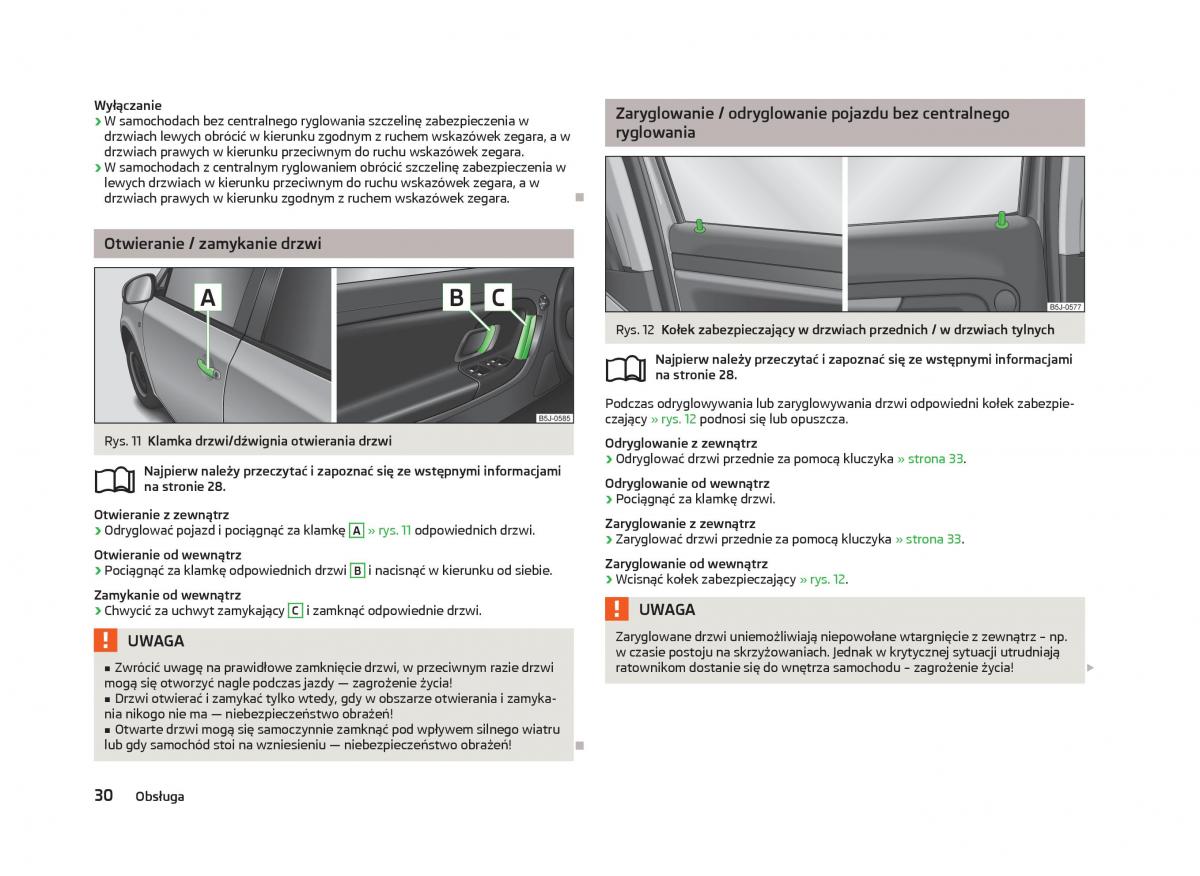 Skoda Fabia II 2 instrukcja obslugi / page 33