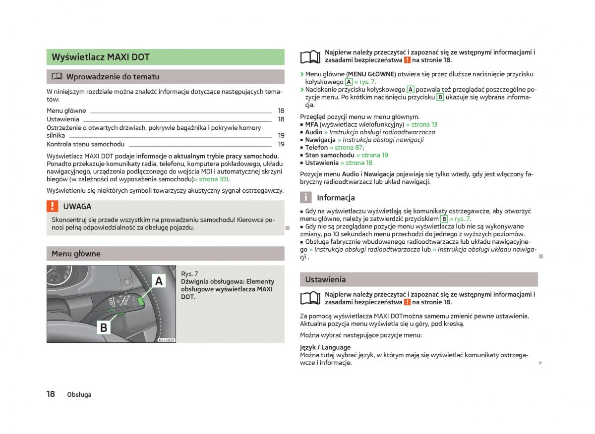 Skoda Fabia II 2 instrukcja obslugi / page 21