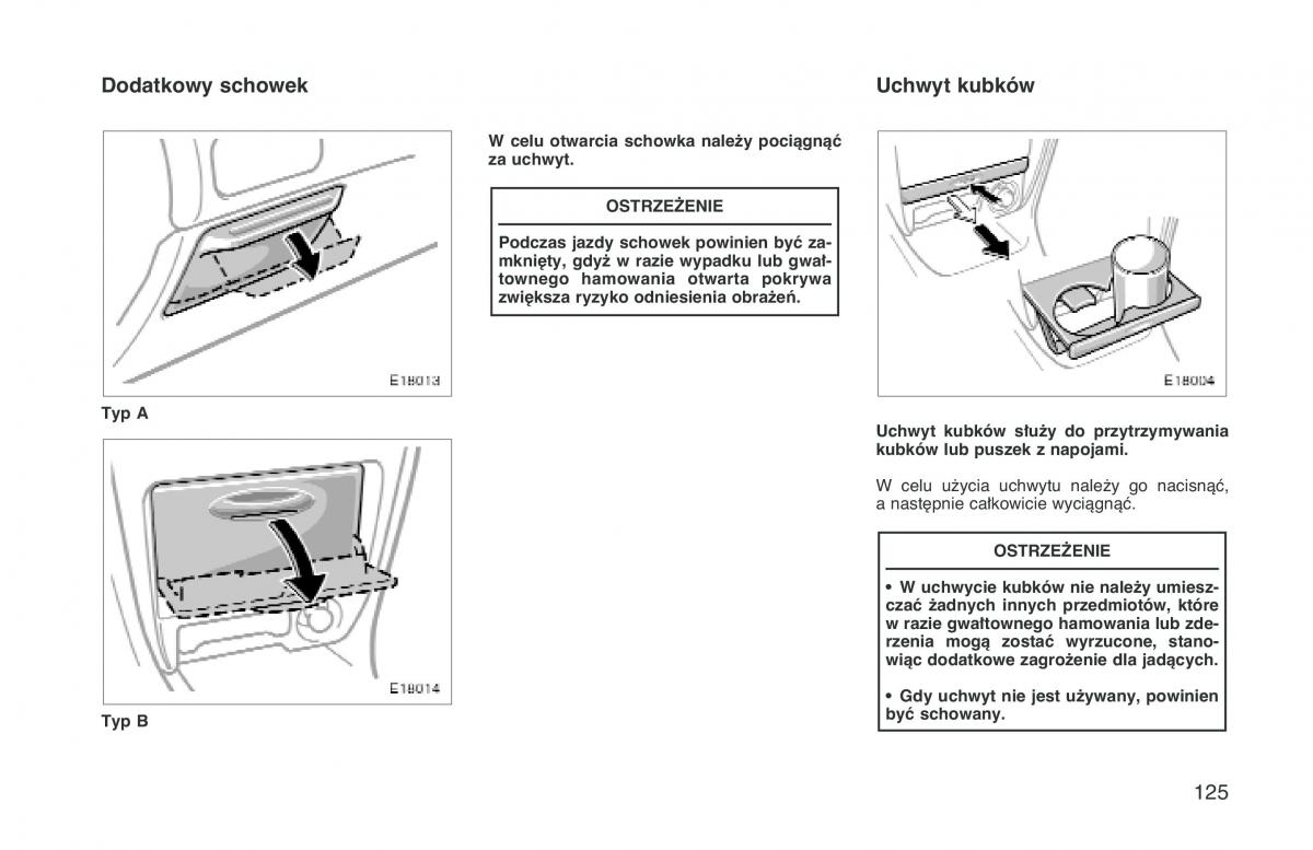 Toyota Corolla VIII 8 E110 instrukcja obslugi / page 132