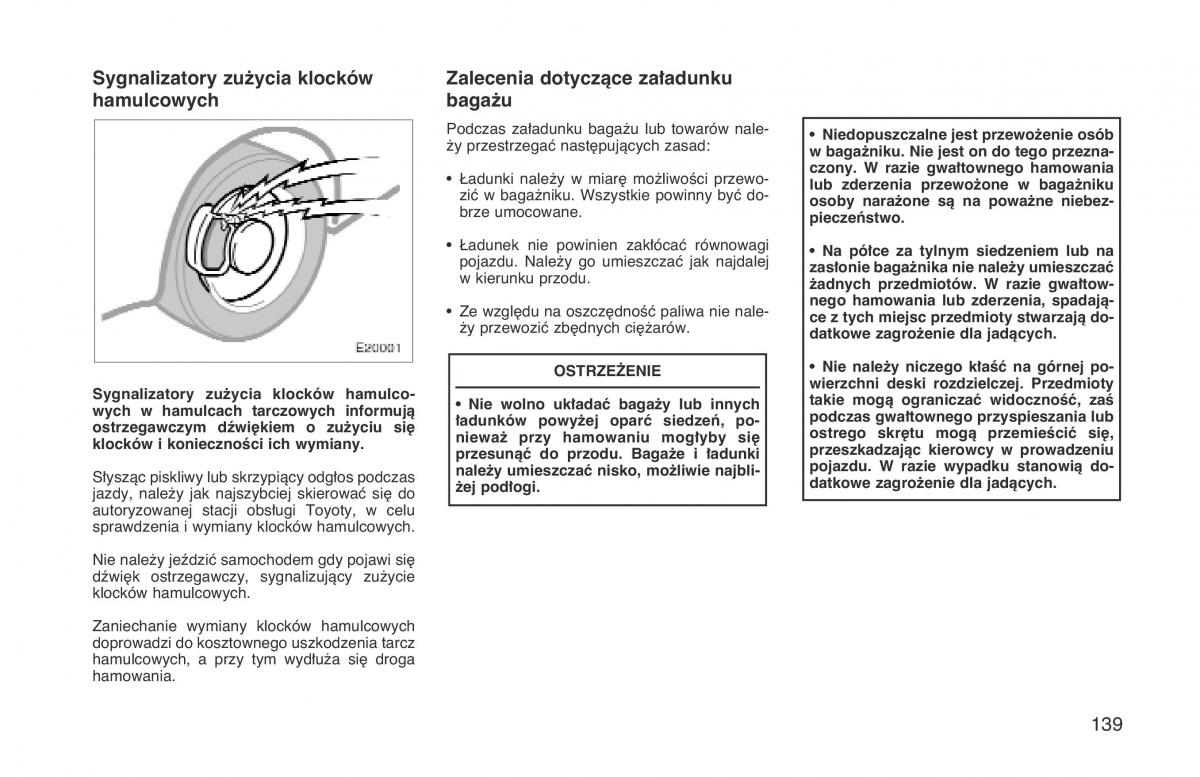 Toyota Corolla VIII 8 E110 instrukcja obslugi / page 146
