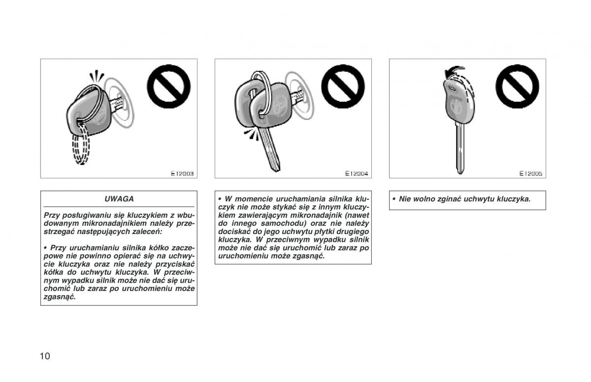 manual  Toyota Corolla VIII 8 E110 instrukcja / page 17