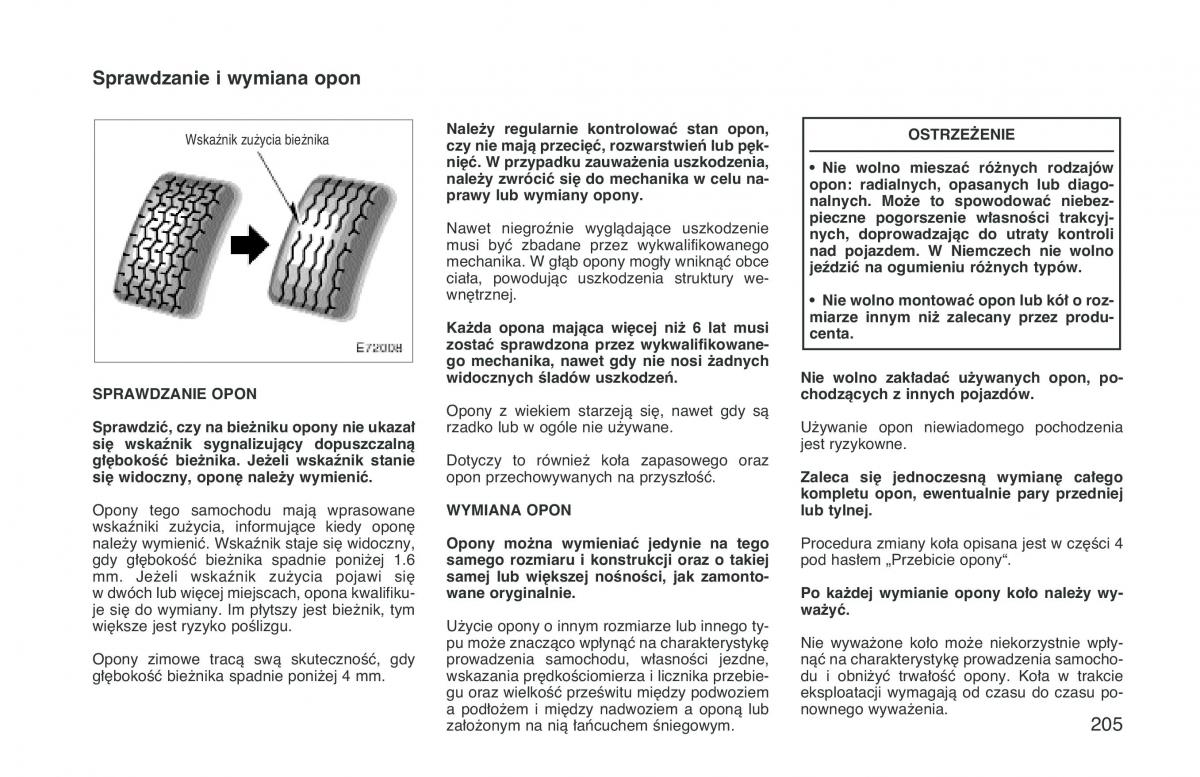Toyota Corolla VIII 8 E110 instrukcja obslugi / page 212