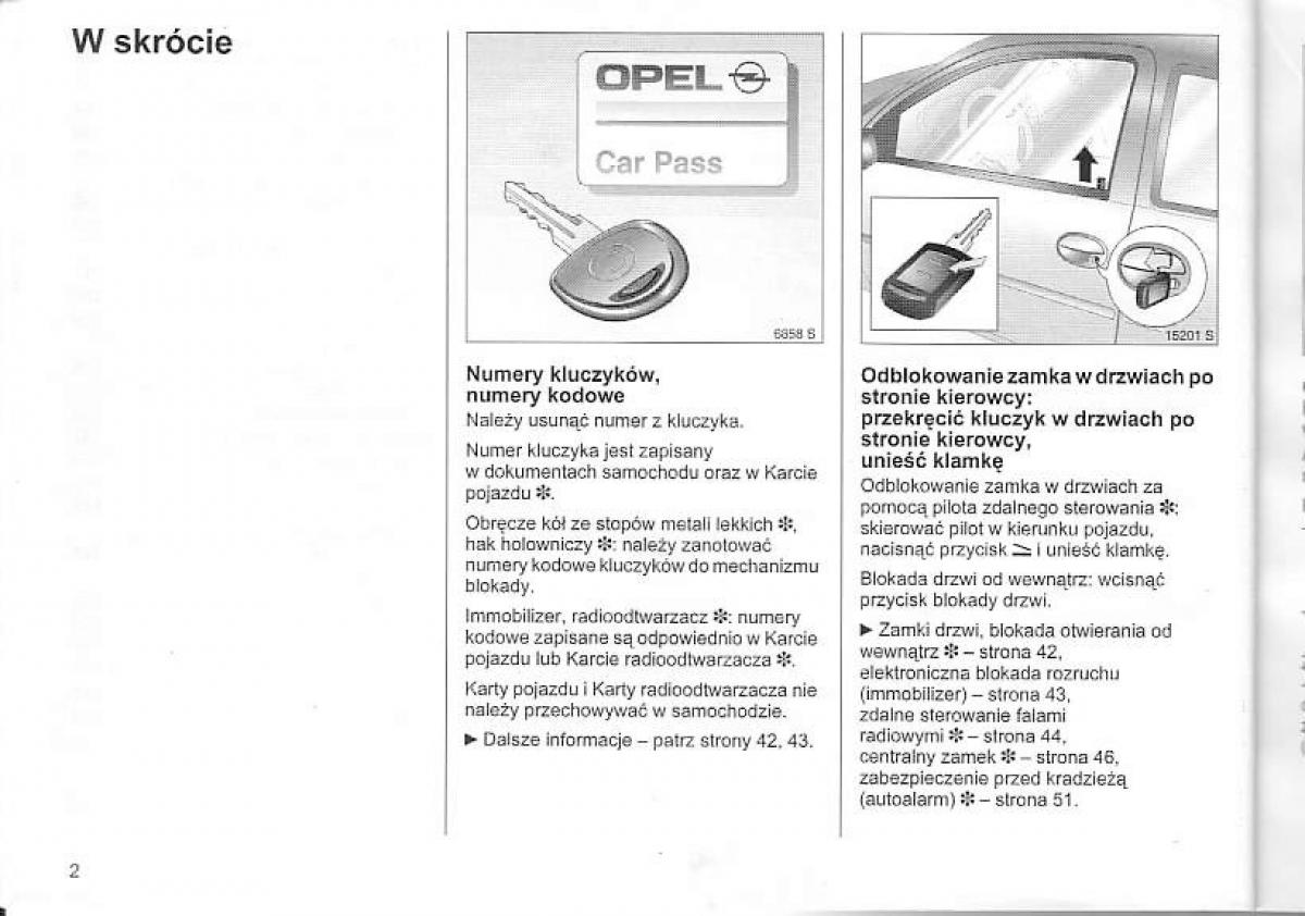 manual  Opel Corsa C instrukcja / page 6