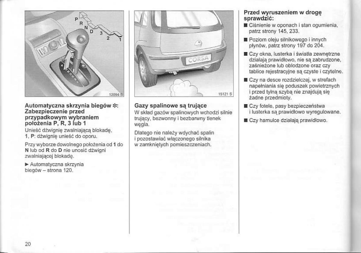 Opel Corsa C instrukcja obslugi / page 24