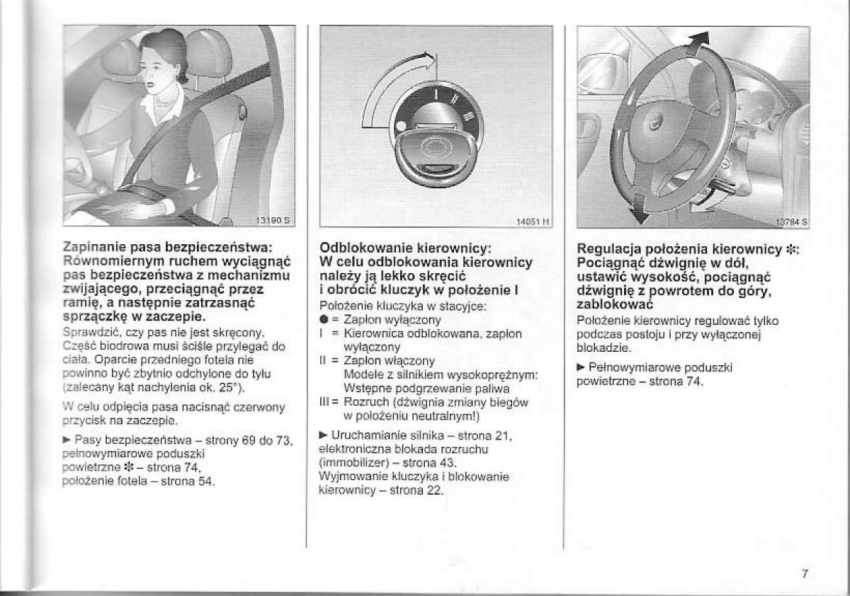 Opel Corsa C instrukcja obslugi / page 11