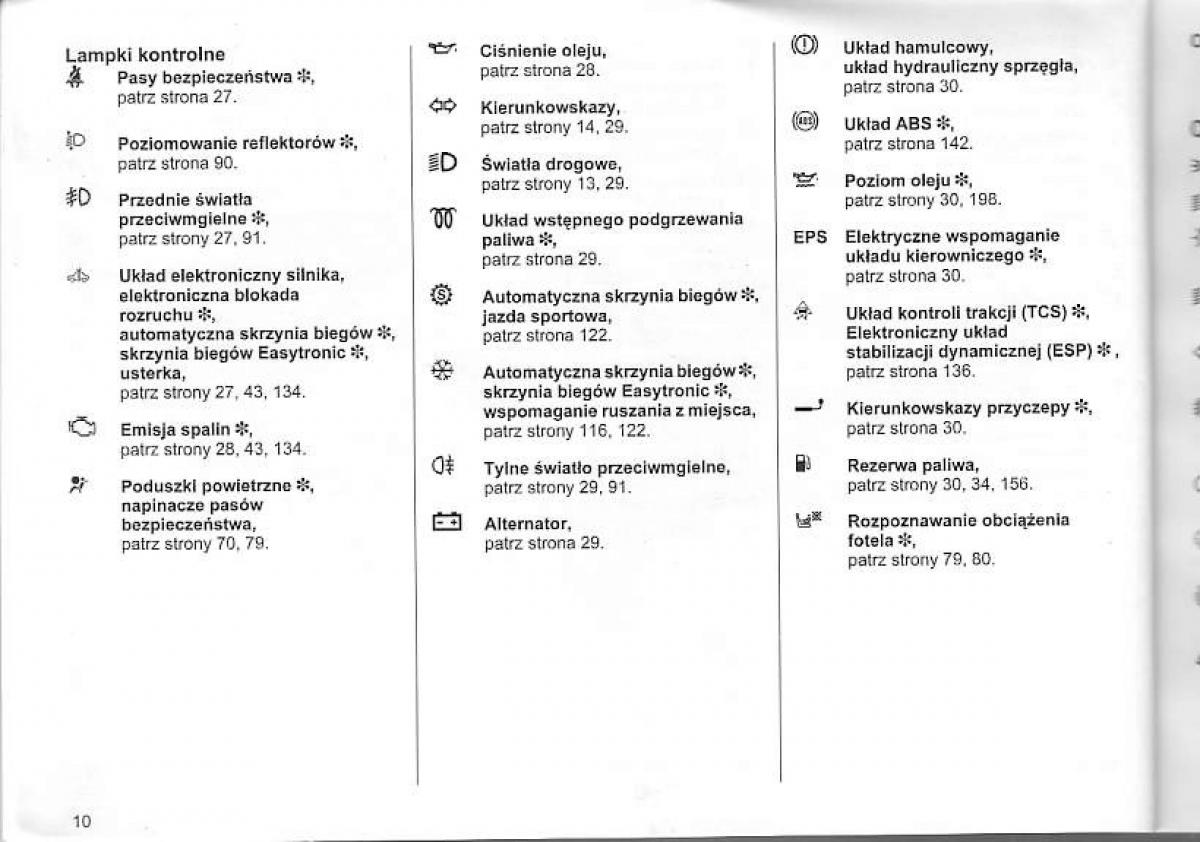 Opel Corsa C instrukcja obslugi / page 14
