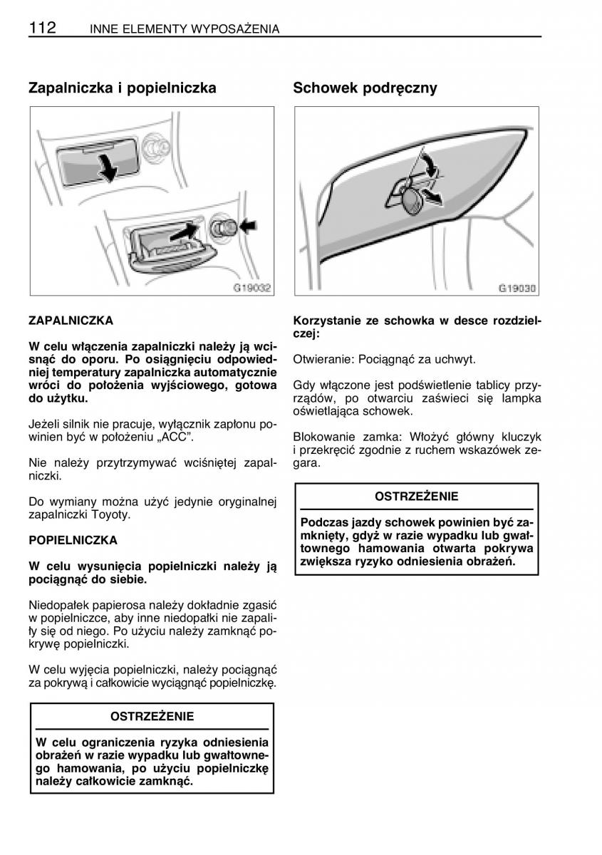 Toyota Celica VII 7 instrukcja obslugi / page 119