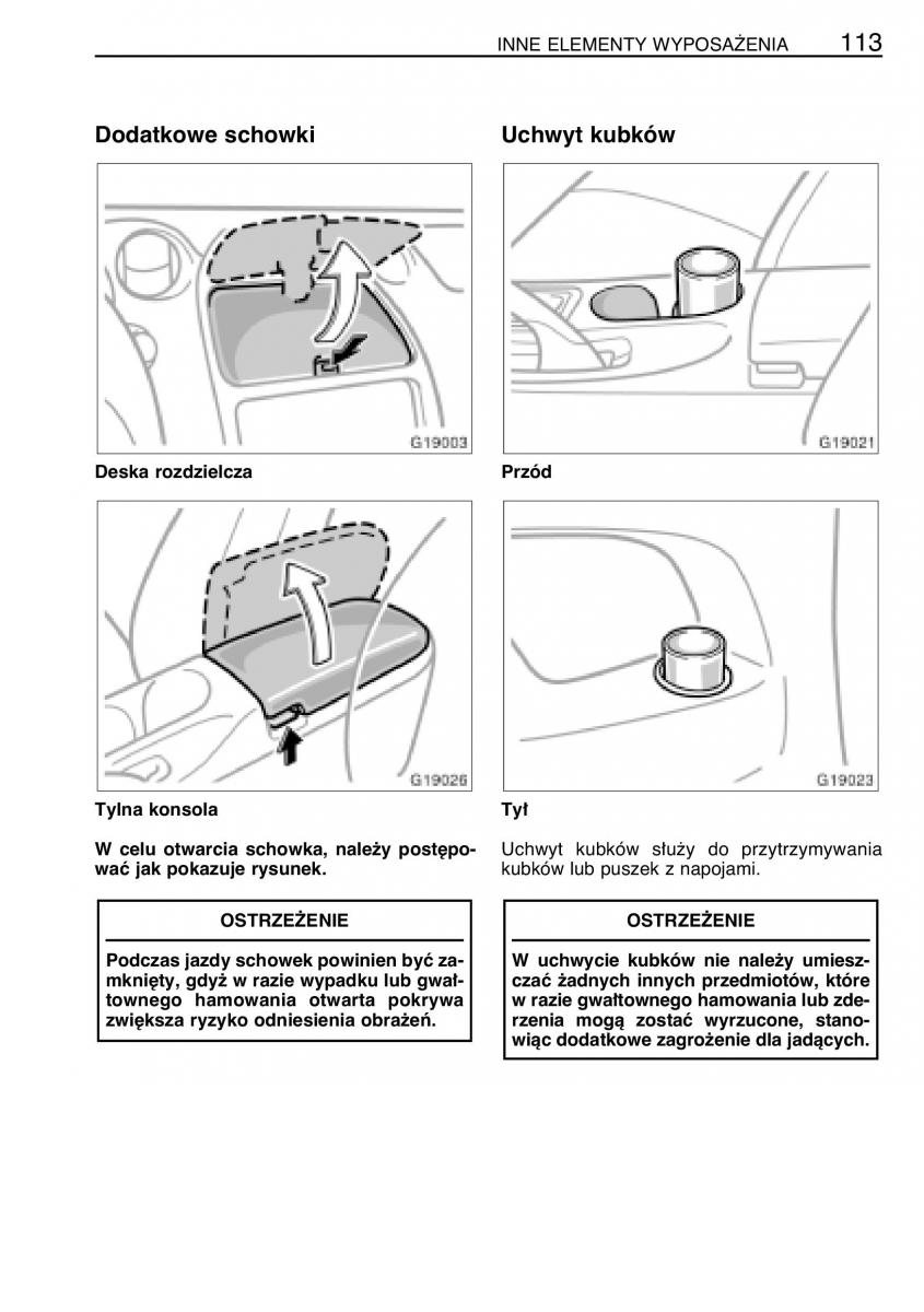 Toyota Celica VII 7 instrukcja obslugi / page 120