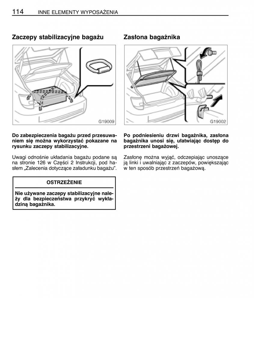 Toyota Celica VII 7 instrukcja obslugi / page 121
