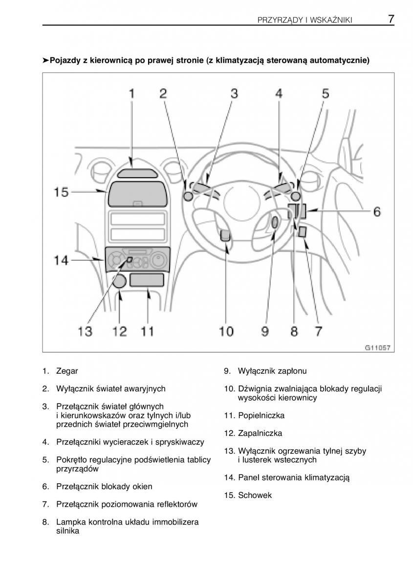 manual  Toyota Celica VII 7 instrukcja / page 14