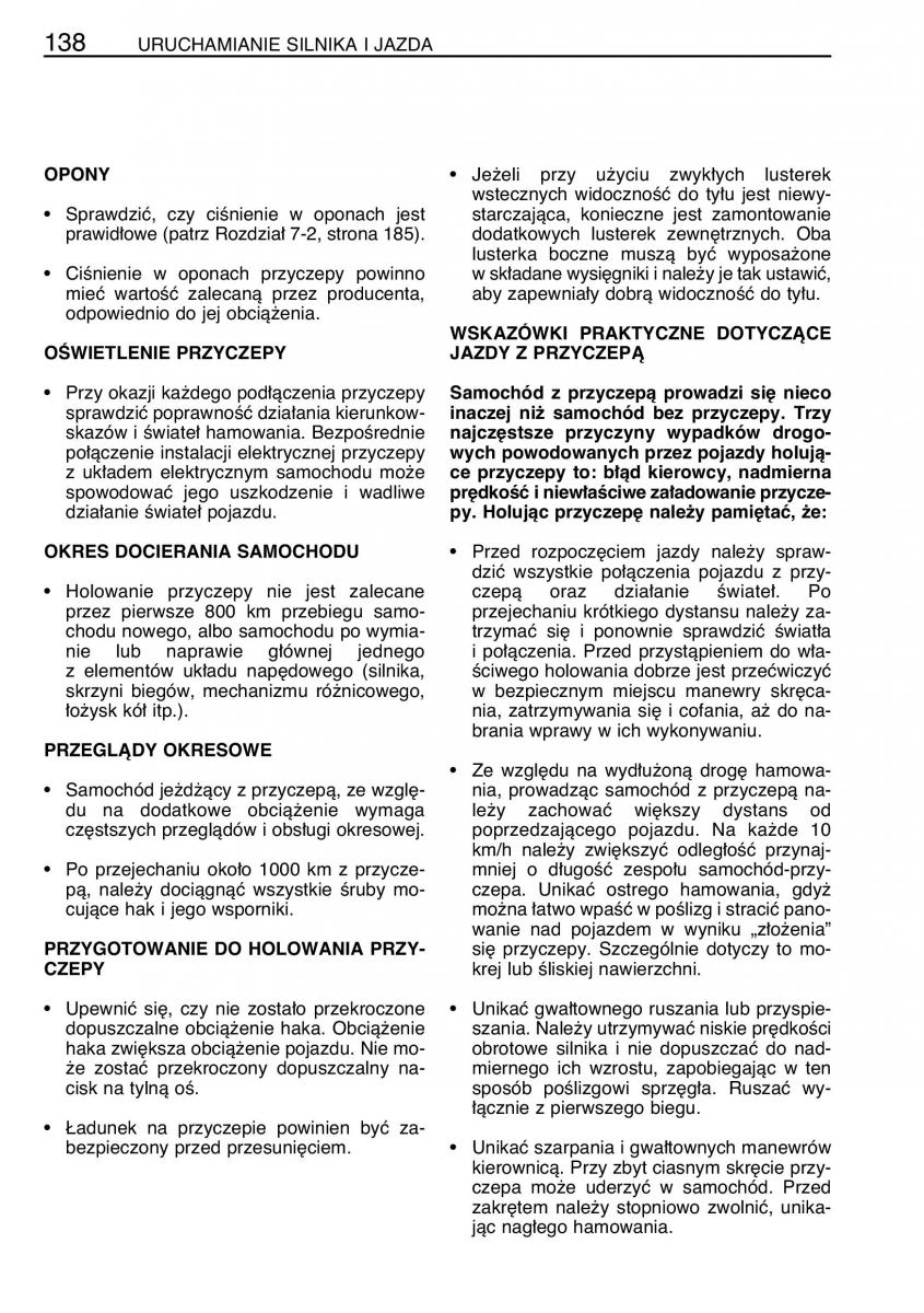 Toyota Celica VII 7 instrukcja obslugi / page 145