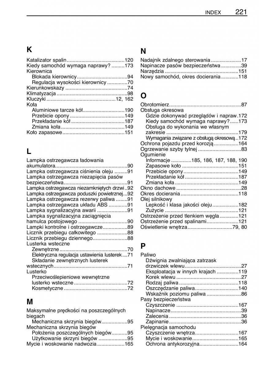 manual  Toyota Celica VII 7 instrukcja / page 228