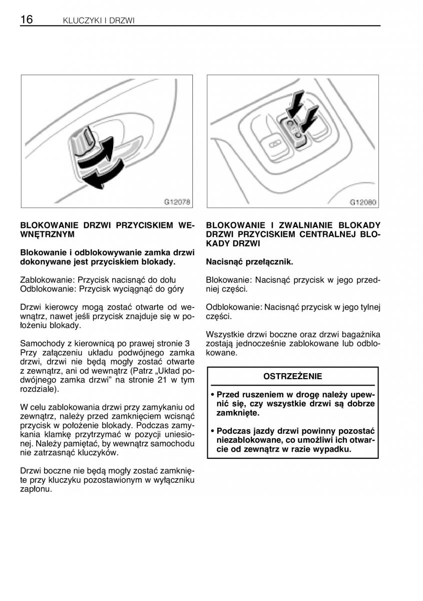 manual  Toyota Celica VII 7 instrukcja / page 23