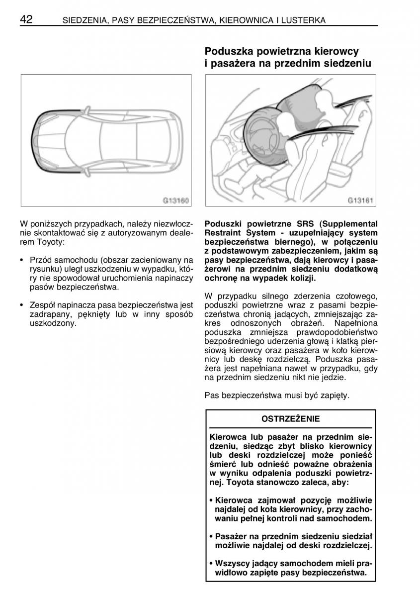 Toyota Celica VII 7 instrukcja obslugi / page 49