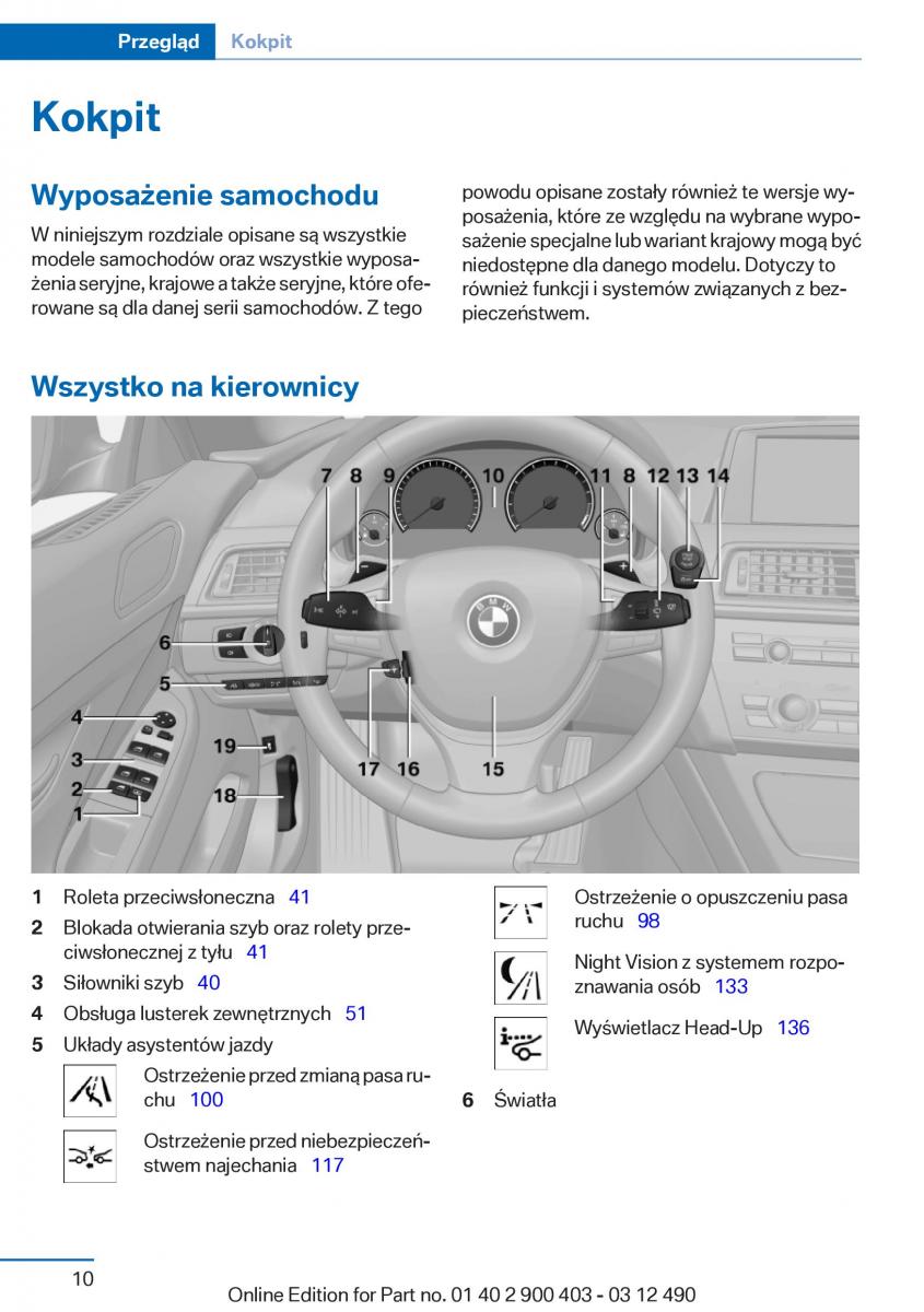 manual  BMW 6 F06 Gran Coupe Instrukcja / page 10