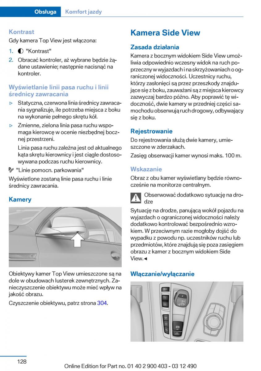 BMW 6 F06 Gran Coupe Instrukcja / page 128