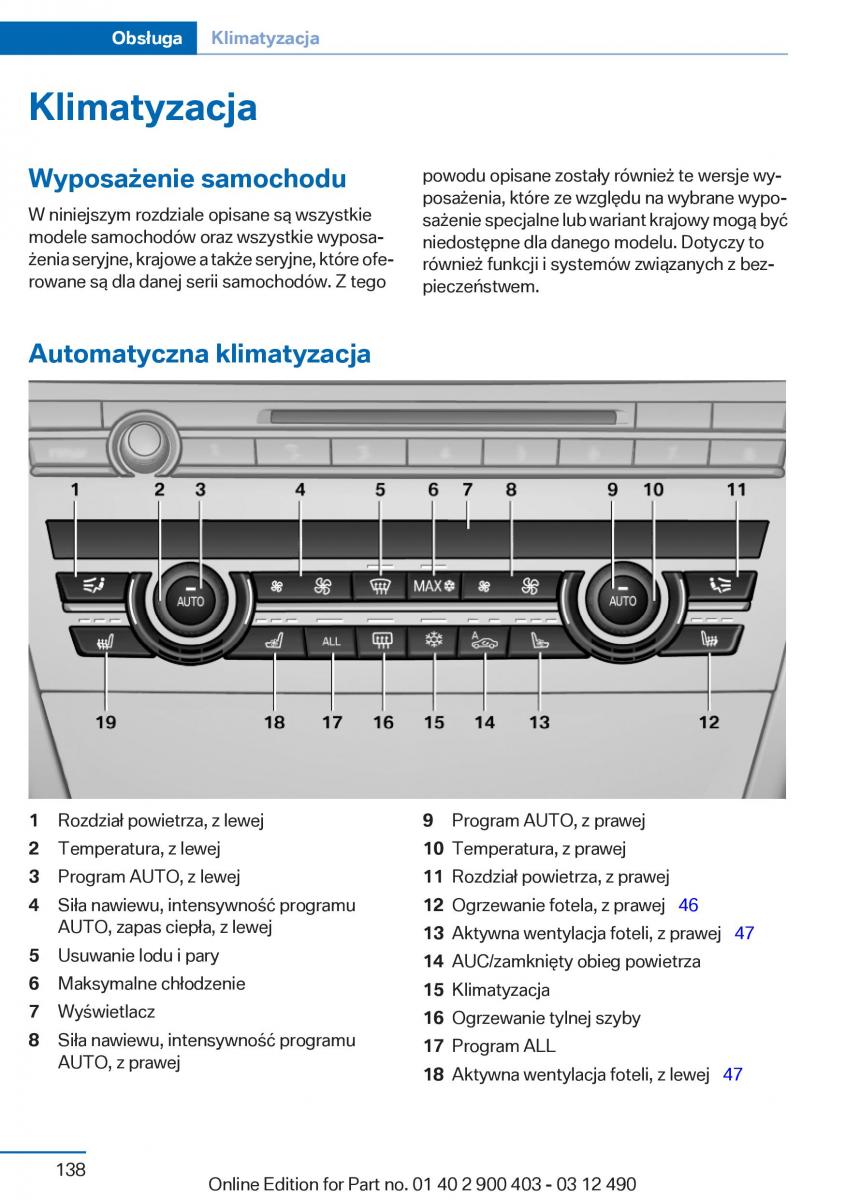 BMW 6 F06 Gran Coupe Instrukcja / page 138